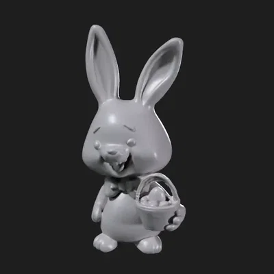 Mô hình chú thỏ Phục sinh 3D trang trí đáng yêu