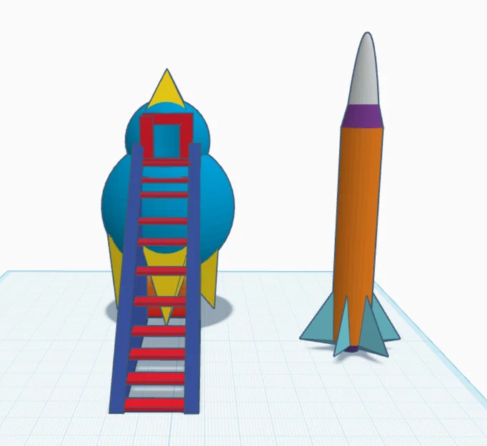 Mô hình tên lửa 3D trang trí đáng yêu dành cho người mới - Image 1