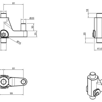 Khớp trục xoay trái/phải cho xe chòi chân BIG Bobby Car
