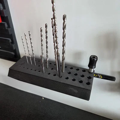 Khay Đựng Mũi Khoan 3 Hàng - Phụ Kiện Gọn Gàng Cho Xưởng Cơ Khí