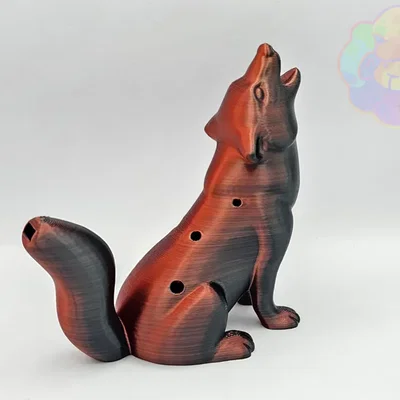 Mô hình sói hú 3D - Đồ chơi còi thổi độc đáo và thú vị