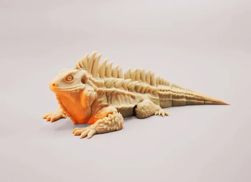 Mô hình kỳ đà Iguana khớp nối sinh động - Realistic Articulated Iguana - Image 1