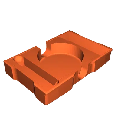 Khay Đựng Phụ Kiện Game Yahtzee Kèm Cốc Gieo Xúc Xắc 3D