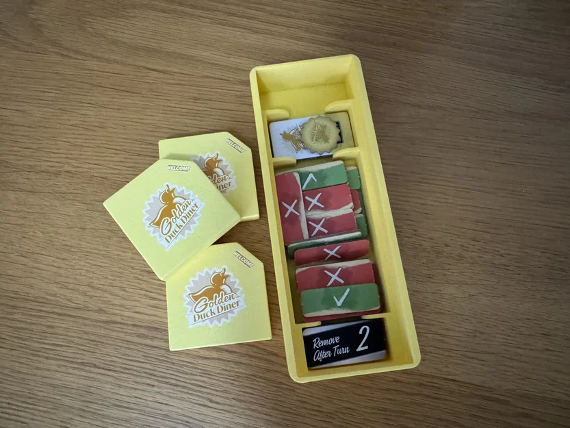 Khay đựng phụ kiện board game Golden Duck Diner có ngăn tiện lợi - Image 1