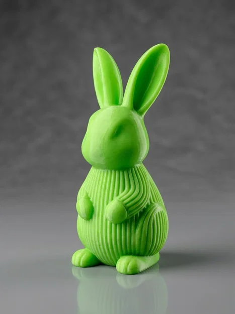 Chú Thỏ Vân Sọc Dễ Thương – Mô Hình Bunny (In Dễ Dàng, Không Cần Support) - Image 1