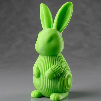 Chú Thỏ Vân Sọc Dễ Thương – Mô Hình Bunny (In Dễ Dàng, Không Cần Support)