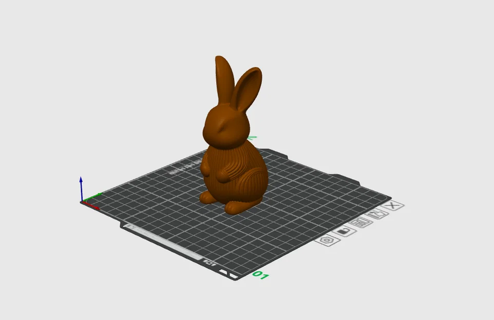 Chú Thỏ Vân Sọc Dễ Thương – Mô Hình Bunny (In Dễ Dàng, Không Cần Support) - Image 2