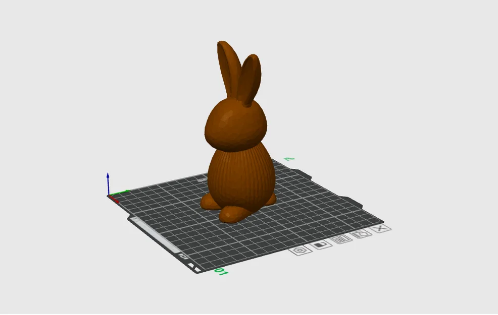 Mô hình 3D Chú thỏ Phục sinh kẻ sọc – Trang trí nhà cửa phong cách hiện đại cho mùa xuân - Image 2