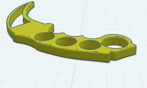 Mô hình dao Karambit 3D mô phỏng phong cách game ấn tượng - Image 2