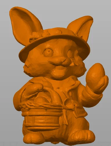 Mô hình chú thỏ Phục sinh ôm giỏ trứng dễ thương - Image 1