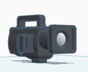 Mô hình 3D máy quay phim cầm tay trang trí độc đáo - Image 1