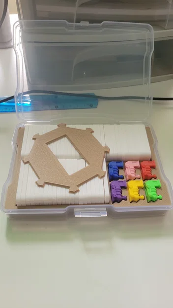 Mexican Train Mini - Bộ Cờ Domino Gọn Nhẹ Vừa Hộp Đựng Ảnh - Image 1