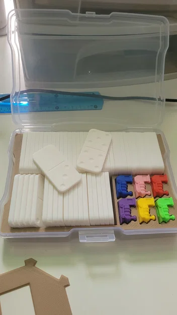 Mexican Train Mini - Bộ Cờ Domino Gọn Nhẹ Vừa Hộp Đựng Ảnh - Image 2