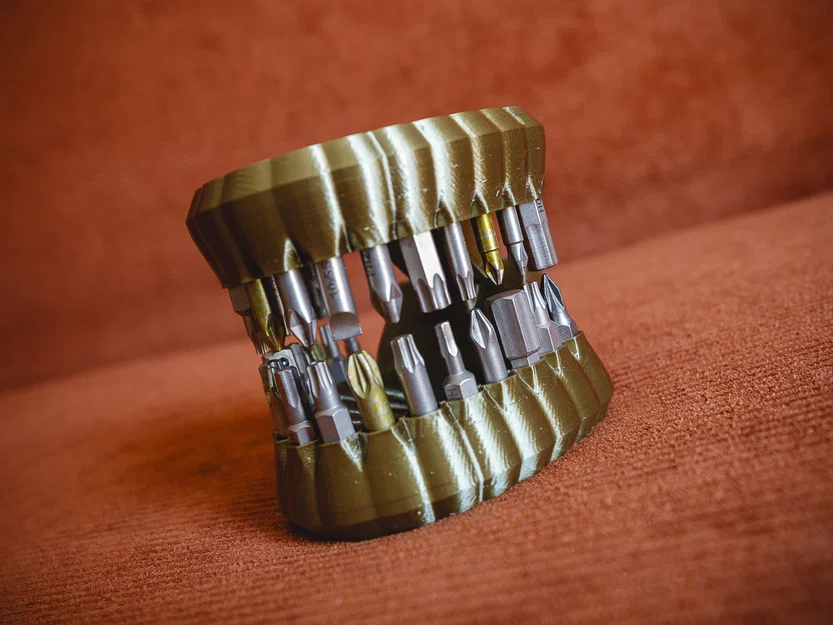 Hộp đựng mũi vít hình hàm răng (Print-in-place) - Image 1