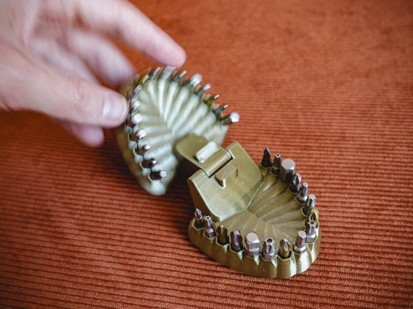 Hộp đựng mũi vít hình hàm răng (Print-in-place) - Image 2