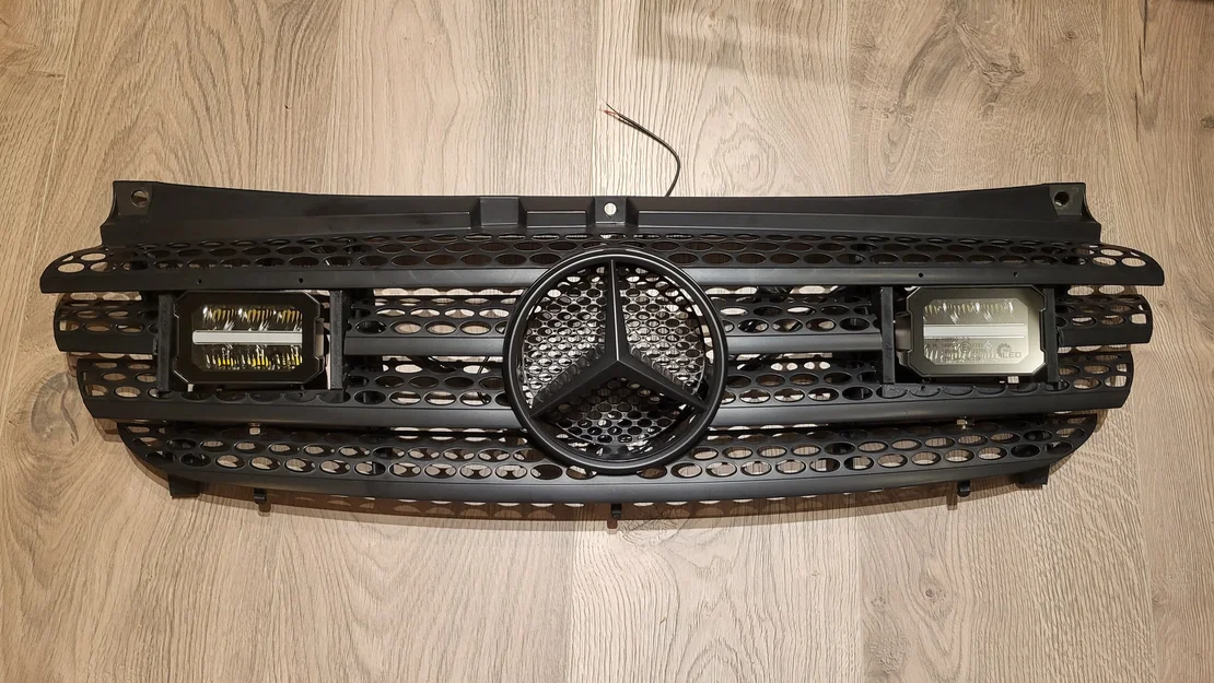 Ngàm gắn đèn LED lưới tản nhiệt cho Mercedes Vito Viano Marco Polo W639 - Image 2