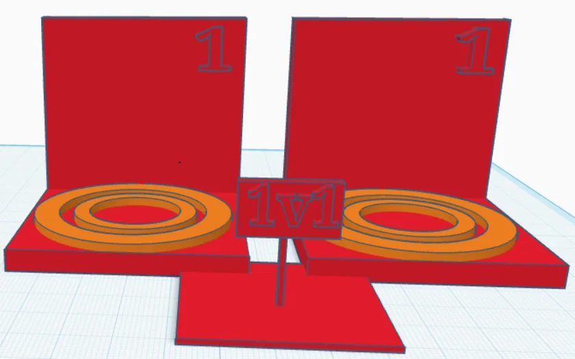 Mô hình đấu trường 1v1 trang trí bàn Gaming in 3D - Image 1