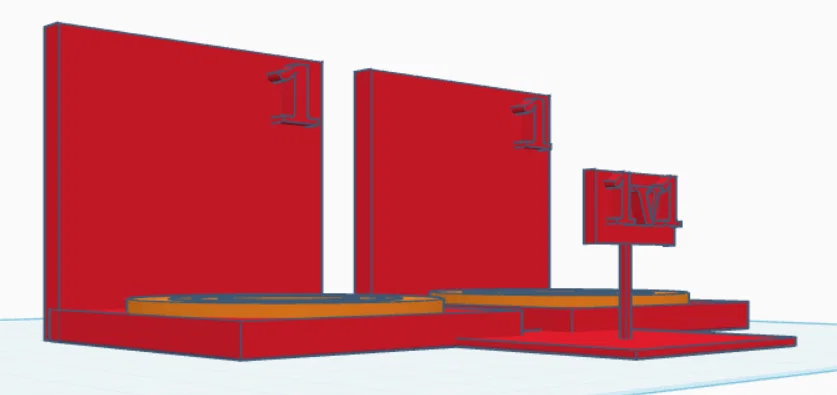 Mô hình đấu trường 1v1 trang trí bàn Gaming in 3D - Image 2