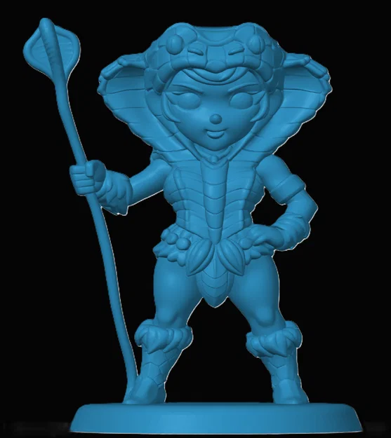 Mô hình 3D nhân vật Teela phong cách Chibi cho tín đồ Masters of the Universe - Image 1