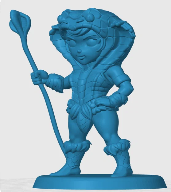 Mô hình 3D nhân vật Teela phong cách Chibi cho tín đồ Masters of the Universe - Image 2