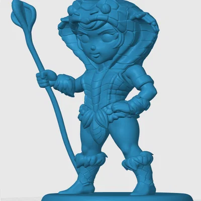 Mô hình 3D nhân vật Teela phong cách Chibi cho tín đồ Masters of the Universe