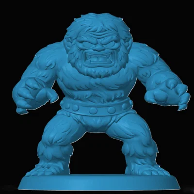 Mô hình 3D nhân vật Moss Man phong cách Chibi độc đáo
