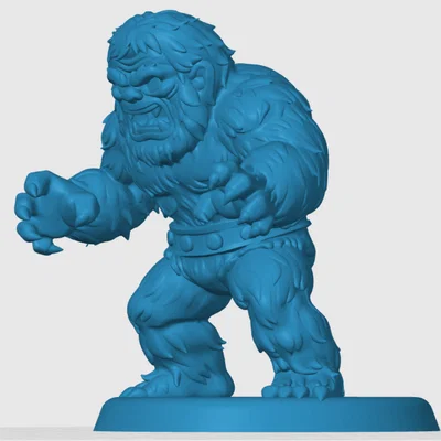 Mô hình 3D nhân vật Moss Man phong cách Chibi độc đáo