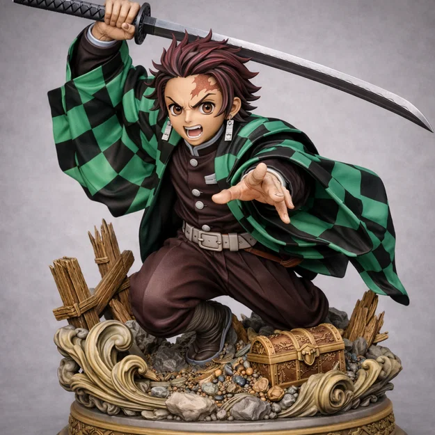 Mô hình Tanjiro Kamado: Battle Cry - Tượng in 3D chi tiết cực đẹp - Image 1