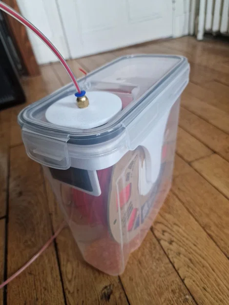 Hộp Đựng Sợi In 3D Từ Hộp Ngũ Cốc 4L (Không Cần Khoan Đục) - Phiên bản v2 - Image 1