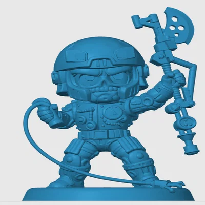 Mô hình Blast-Attak Chibi in 3D - Đồ chơi trang trí bàn làm việc