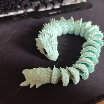 Mô hình rồng rắn Articulated Dragon Snake linh hoạt cho in 3D
