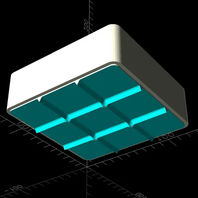 Khay Đựng Đồ Có Thể Chồng Tầng (Parametric) - OpenSCAD
