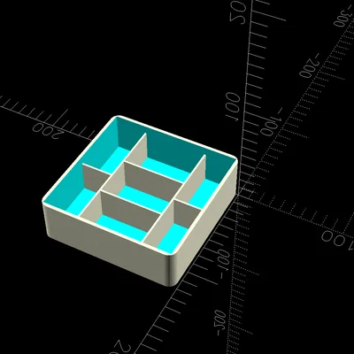 Khay Đựng Đồ Có Thể Chồng Tầng (Parametric) - OpenSCAD
