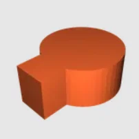 Mô hình khối hình học kết hợp tròn vuông đa năng cho in 3D