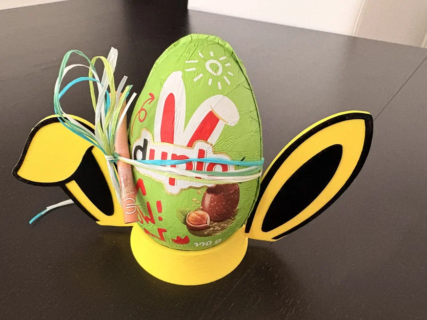 Đế trưng bày trứng chocolate hình tai thỏ siêu đáng yêu (File STL) - Image 1