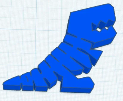 Mô hình khủng long linh hoạt in 3D (ruszający się dinozaur) - Image 1