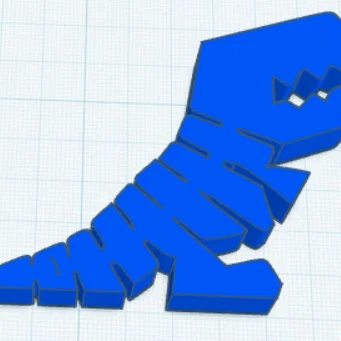 Mô hình khủng long linh hoạt in 3D (ruszający się dinozaur)