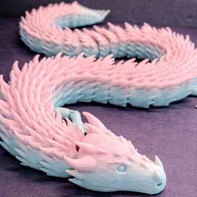 Mô hình rồng đêm (Articulated Night Dragon) in 3D linh hoạt