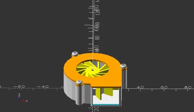 Tự chế quạt thổi ly tâm mini từ motor 5V DC ổ đĩa cũ - Image 2