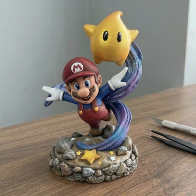 Mô hình Super Mario Galaxy và Luma - Chi tiết cao