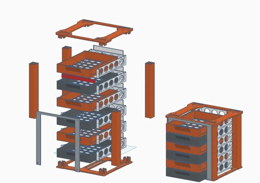 Giá đỡ CFS có ngăn kéo cho Creality K2 / K2 Plus (MMW‑K2PW‑CFSD) - Image 2