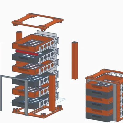 Giá đỡ CFS có ngăn kéo cho Creality K2 / K2 Plus (MMW‑K2PW‑CFSD)