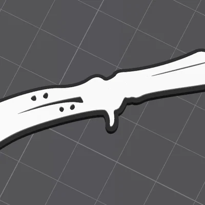 Móc khóa mô hình dao bướm cá tính - File in 3D độc đáo