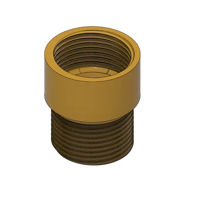 Adapter nối ống 1 inch cho xi-phông máy giặt âm tường (3D Model)