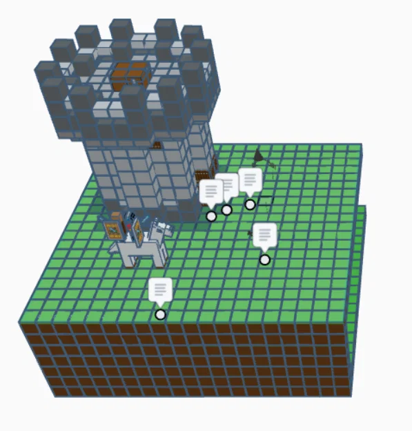 Mô hình lâu đài Minecraft (Minecraft Zamek) độc đáo cho người hâm mộ - Image 1