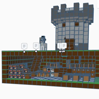 Mô hình lâu đài Minecraft (Minecraft Zamek) độc đáo cho người hâm mộ