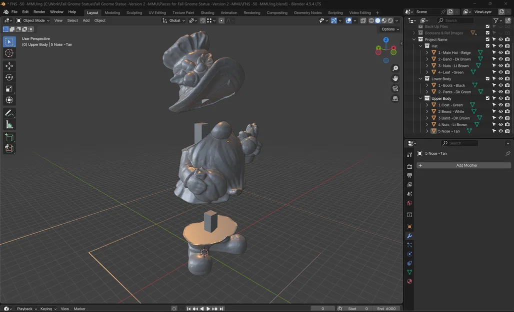 Tượng Chú Lùn Mùa Thu (Fall Gnome Statue) - Image 3