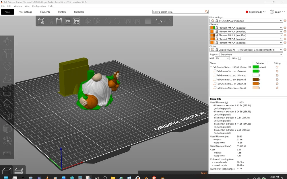 Tượng Chú Lùn Mùa Thu (Fall Gnome Statue) - Image 16