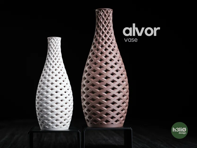 alvor • vase | Bình hoa họa tiết điêu khắc nghệ thuật - Image 1