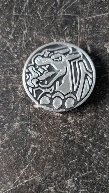 Đồng xu Pokemon Glurak (Charizard) in 3D cực chất cho người hâm mộ - Image 1